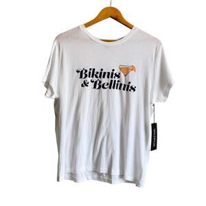 NWT Wildfox White Bikinis & Bellinis Short Sleeve Tee Size Medium